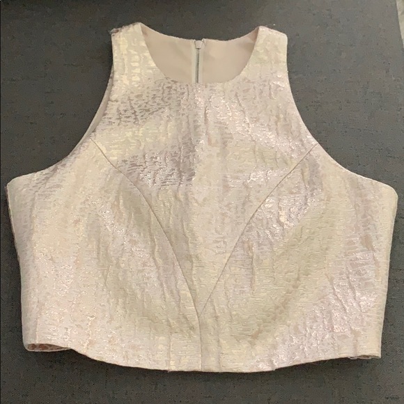 Light gold crop top - Picture 1 of 2